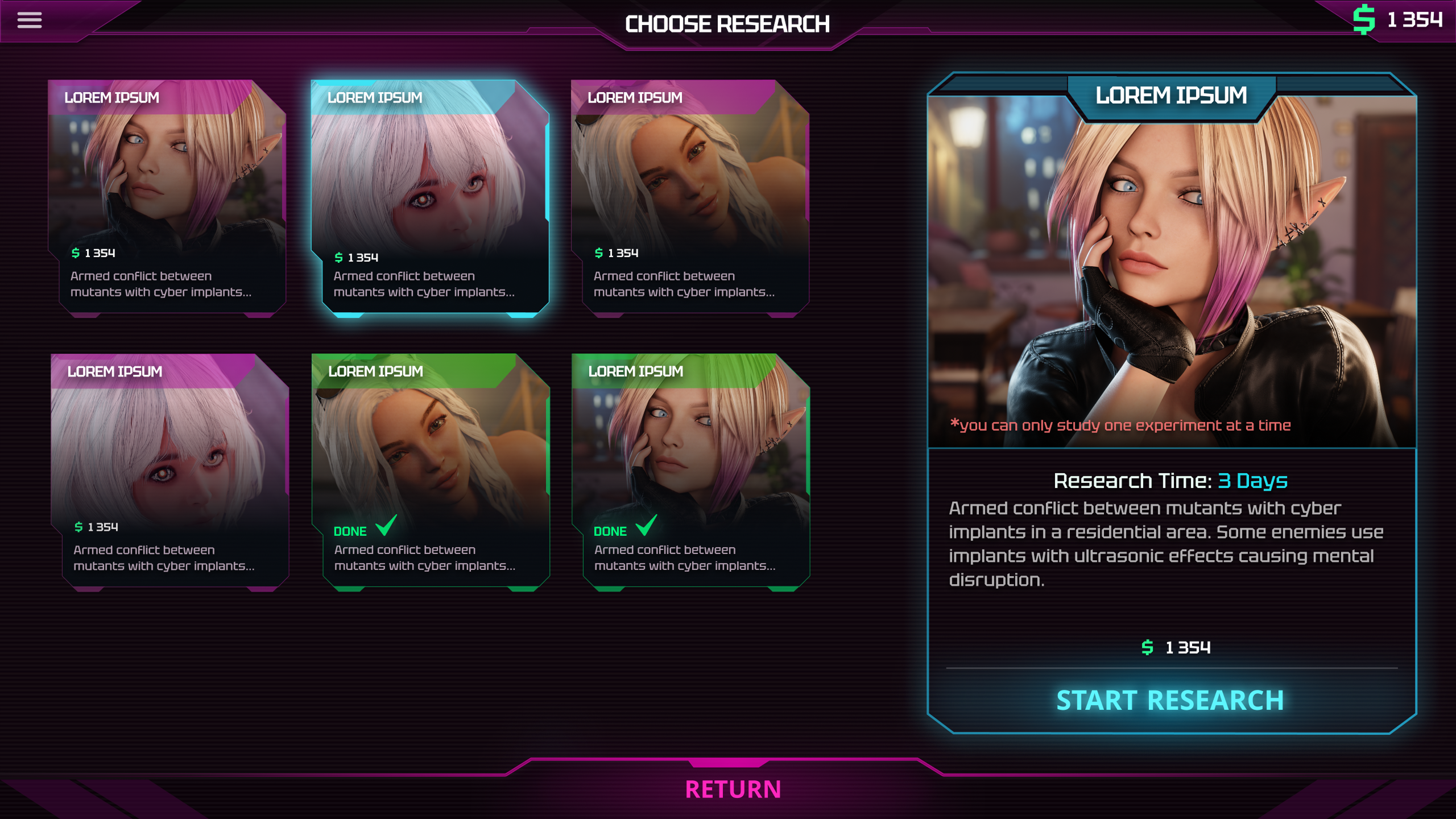 Tactical mission UI - screen 3