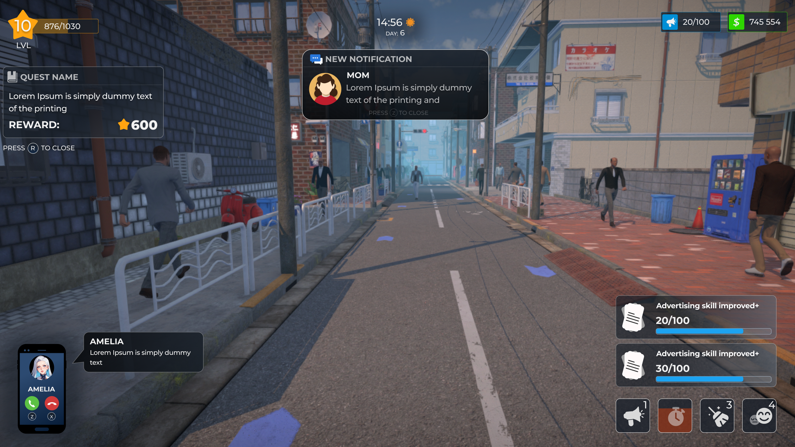 Urban interface - screen 1