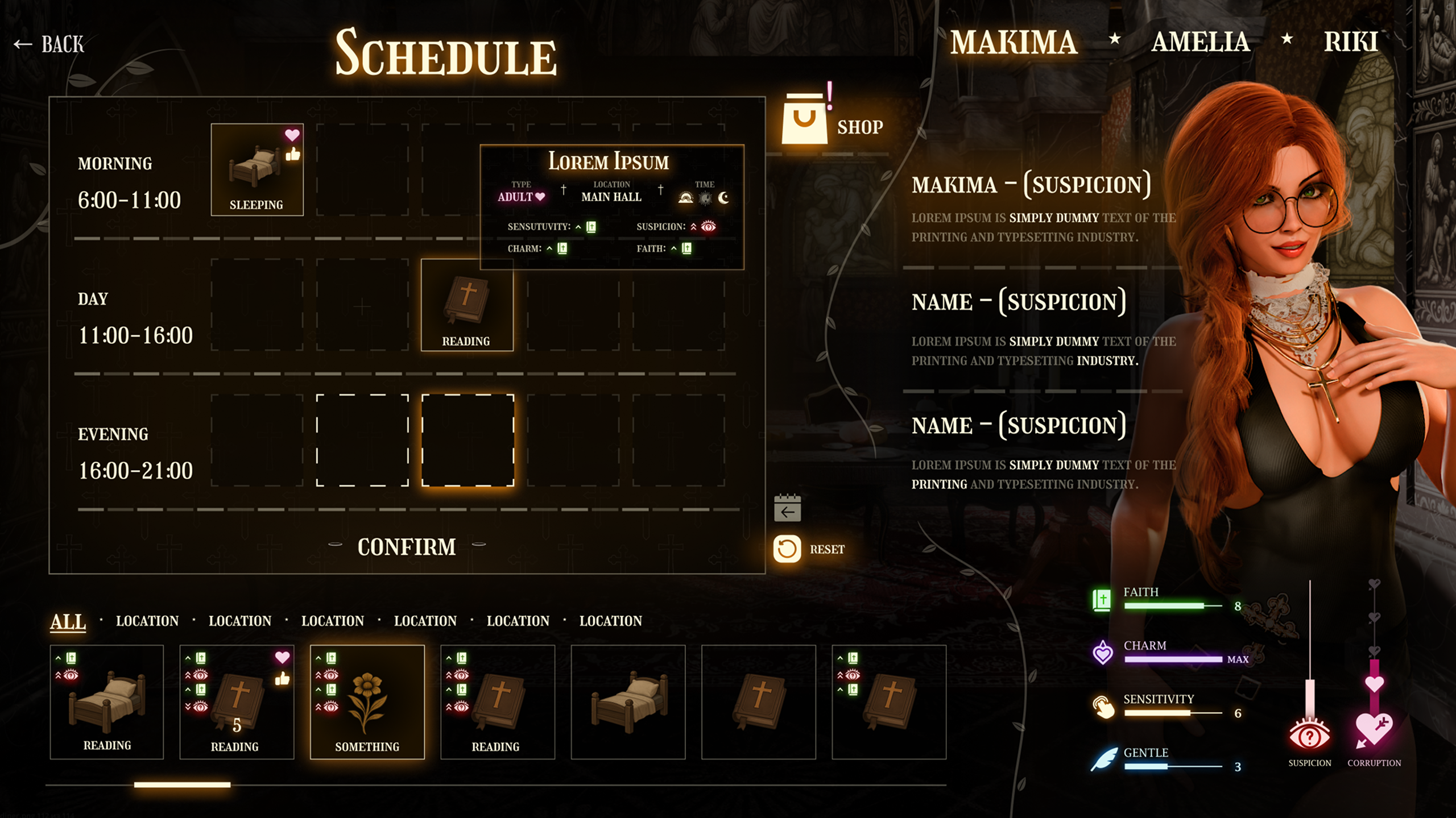 Corruption UI - screen 2